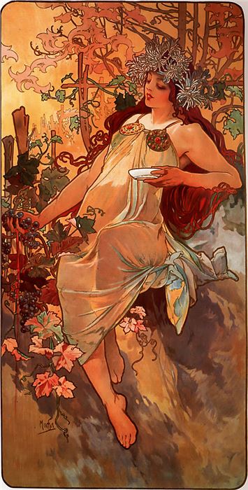 Alfons Mucha, Autumn, 1896